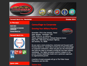 Forward March Inc. E-Newsletter.