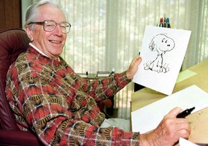 Charles Schulz - Photo credit http://peanuts.wikia.com/wiki/Charles_M._Schulz